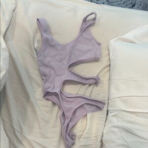 Lavender Kids One Piece Swimsuit